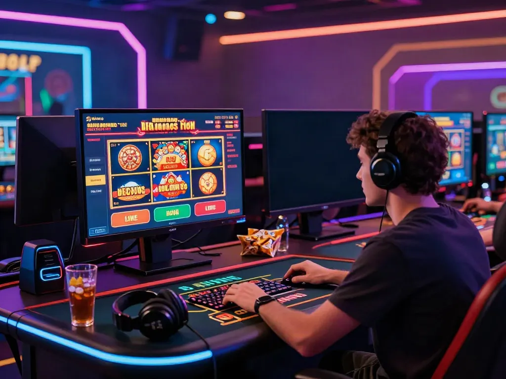 Engaged player experiencing Nbet online gaming with vibrant interface and atmosphere.