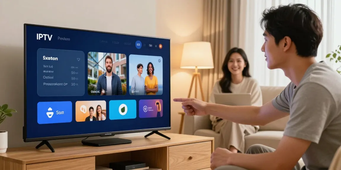 Trusted IPTV UK service with a professional technician setting up local streaming solutions for customers.