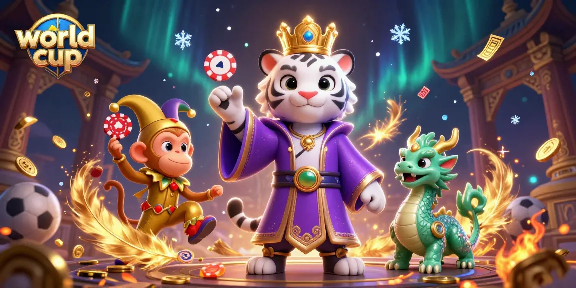 Engage with the world cup excitement as vibrant characters showcase dynamic sports betting elements.