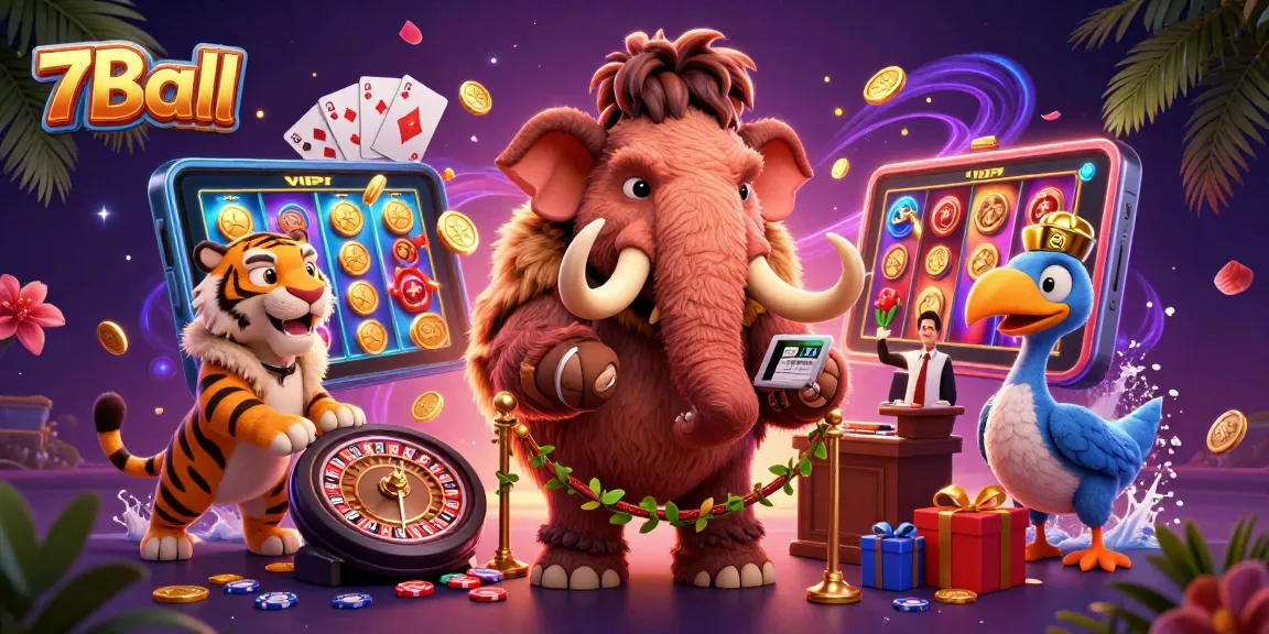 Join the thrill at 7Ball Casino with colorful slot games and vibrant gaming action!